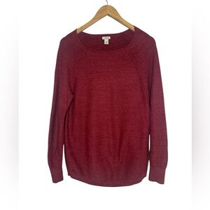 L.L. Bean Textured 100% Cotton Pullover Medium EUC